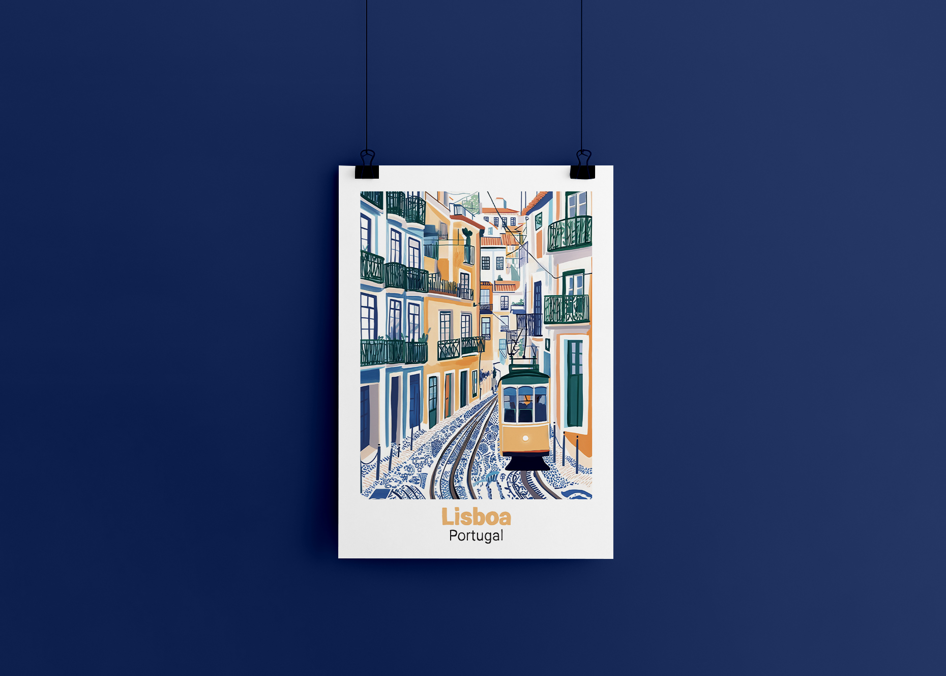 Lisboa - illustration générée par intelligence artificielle